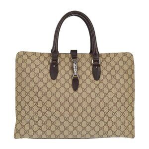 Gucci Brown Jackie GG Supreme Tote Handbag